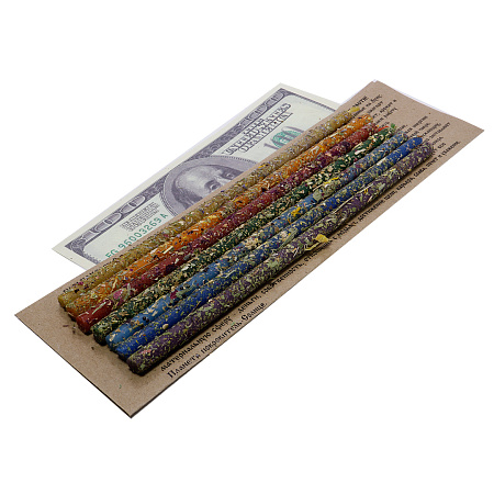 Свеча воск Травы Чакральный набор 7шт ТЫ МОЖЕШЬ ВСЕ МЕЧТАМ СЛУЧИТСЯ ЛЮБВИ РОДИТЬСЯ ДЕНЬГАМ РАСТИ