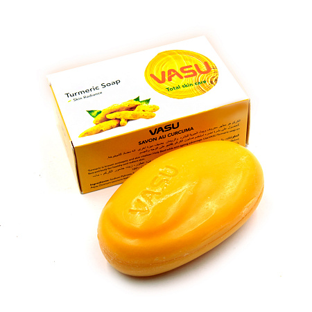 Мыло Vasu косметическое Turmeric Soap Куркума сильнейший антисептик 125гр