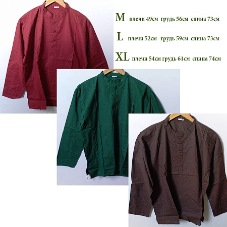 Курта рубашка легкий хлопок Индия размер M цвет в ассортименте