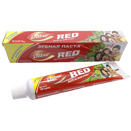 Зубная паста Dabur Red аюрведическая 100гр 