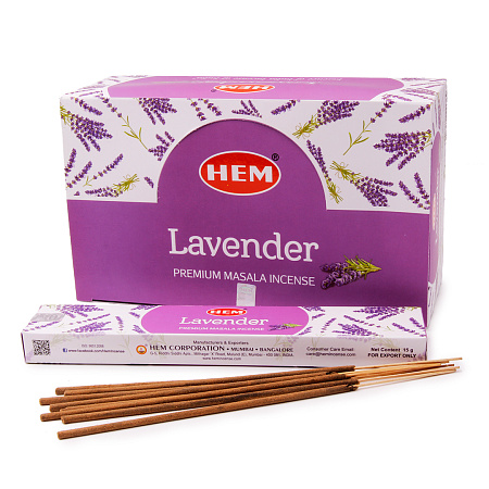 Благовония HEM Lavender Masala 15gm уп-12шт лаванда масала