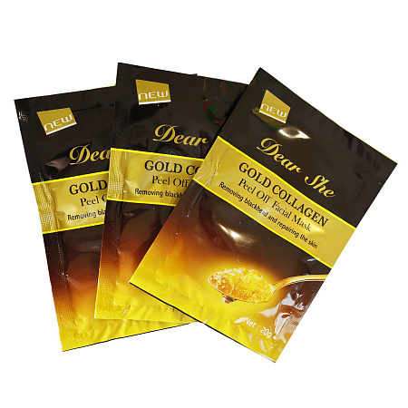 Маска для лица Gold Collagen по 20гр уп-10шт