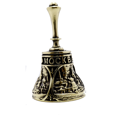 Колокол Москва из бронзы 3,5см-6см