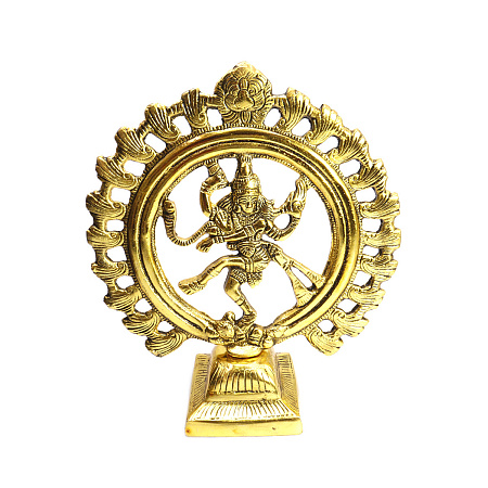 Натарадж силумин Gold 25см-21,5см символ защиты 409гр
