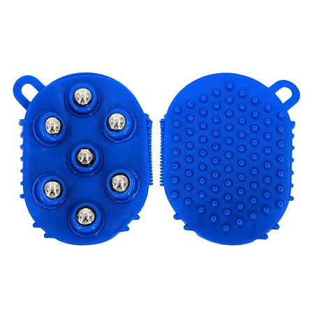 Антицеллюлитный массажер варежка c магнитными шариками для тела