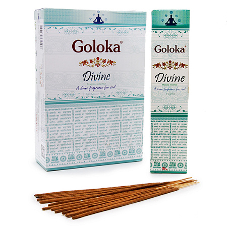 Благовония Goloka Divine блок 12шт светлые с пыльцой