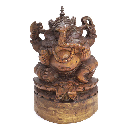 Сувенир из дерева Ганеш 25см символ достижения цели, процветания и изобилия