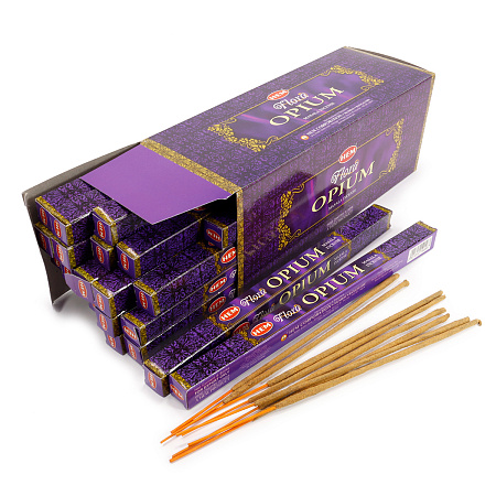 Благовония HEM sq Flora Opium Masala Опиум уп-25шт натуральная серия