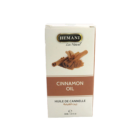 Арабское Масло HEMANI Cinnamon oil Корица косметическое 30мл  
