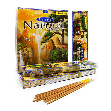 Благовония Satya NATURAL Натурал 40gm уп-12шт