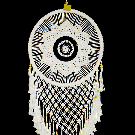 Ловушка снов Цветок-мандала h-100см d-43см Денежный магнит, дарует изобилие и удачу