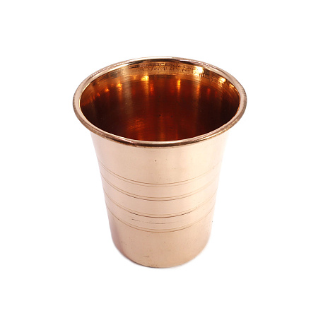 Медный стакан для настаивания медной воды d-8см h-9см 300ml