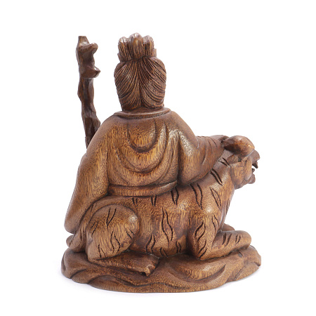 Сувенир из дерева Шоусин на льве 21см-18см символ верной дружбы 