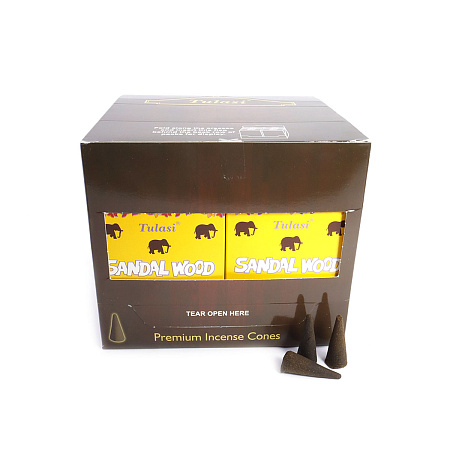Благовония конусы Sarathi Cones Sandalwood сандал уп-12шт