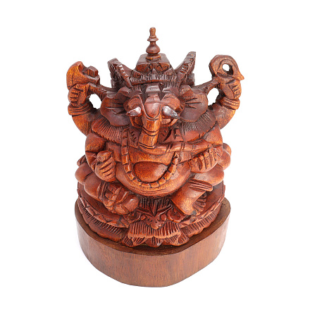 Сувенир из дерева Ганеш 25см символ достижения цели, процветания и изобилия