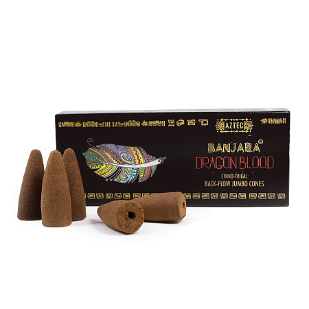 Благовония конусы BANJARA ETNO Back-Flow Dragons Blood Super Premium качество 10 конусов 30g