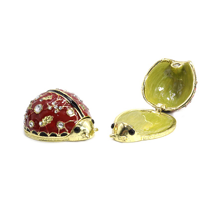 Шкатулка Подарочная металлическая Божья Коровка