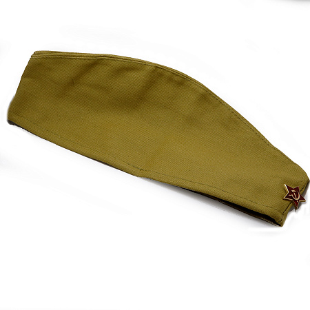 Пилотка зеленого цвета ХБ