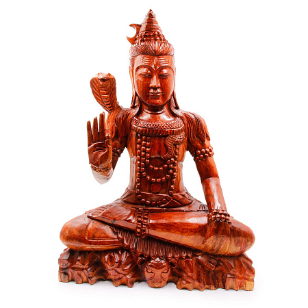 Сувенир из дерева Скульптура Шива - Мощная защита 50см Суар