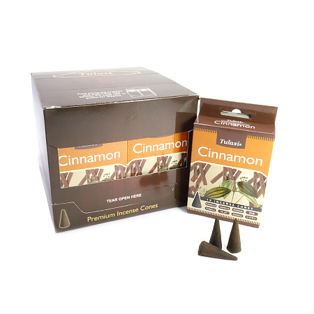 Благовония конусы Sarathi Cones Cinnamon корица уп-12шт